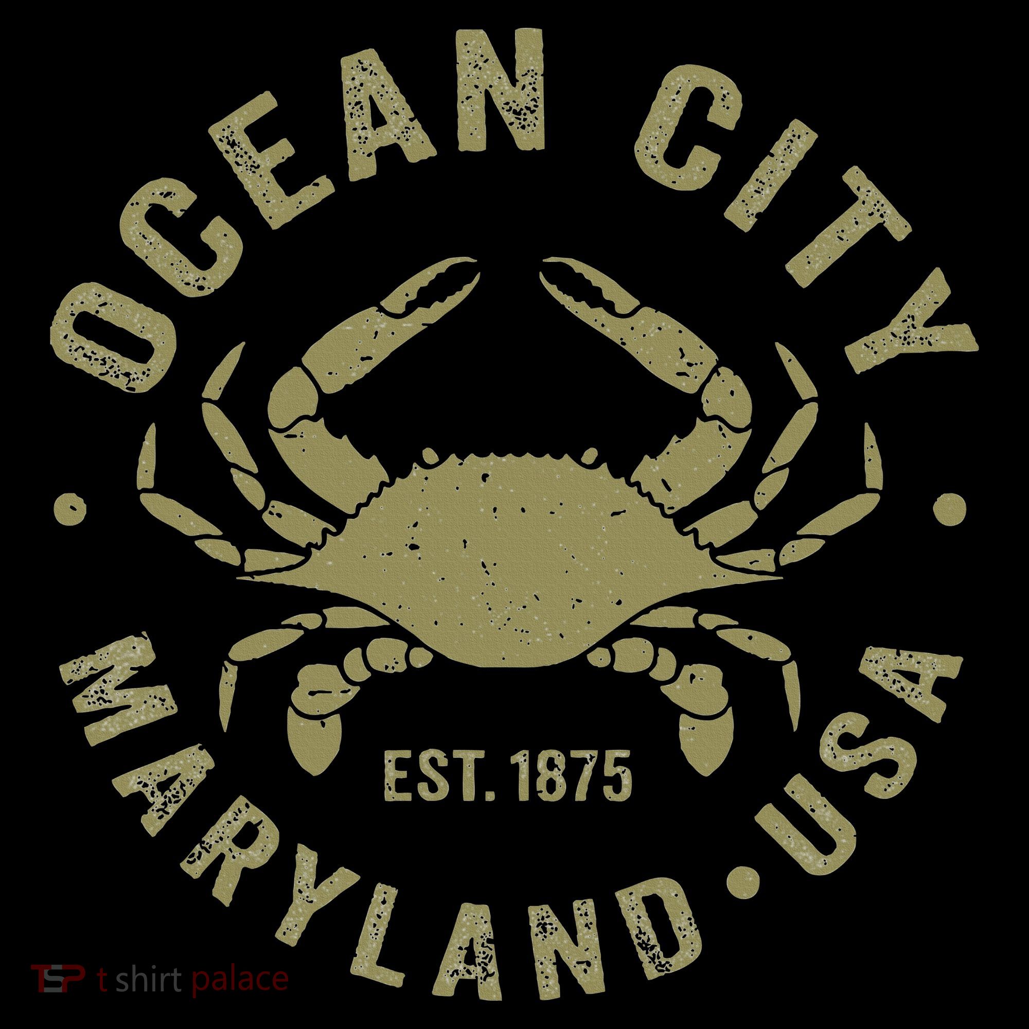 Ocean City Maryland Crab Retro Throwback Women's Hoodie