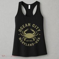 Ocean City Maryland Crab Retro Throwback Women's Tank Top thumb 3