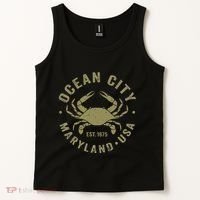 Ocean City Maryland Crab Retro Throwback Tank Top thumb 2