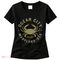 Ocean City Maryland Crab Retro Throwback Women's T-Shirt thumb 0