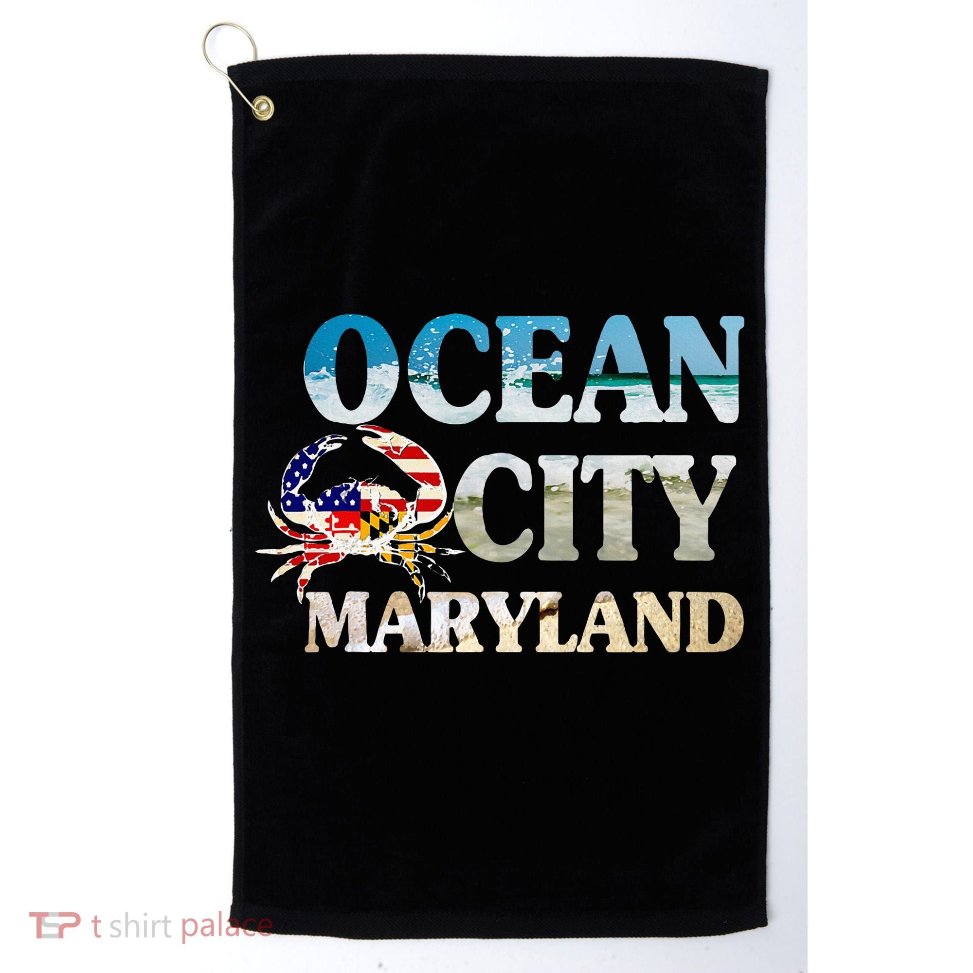 Ocean City Maryland Beach Vacation Golf Towel
