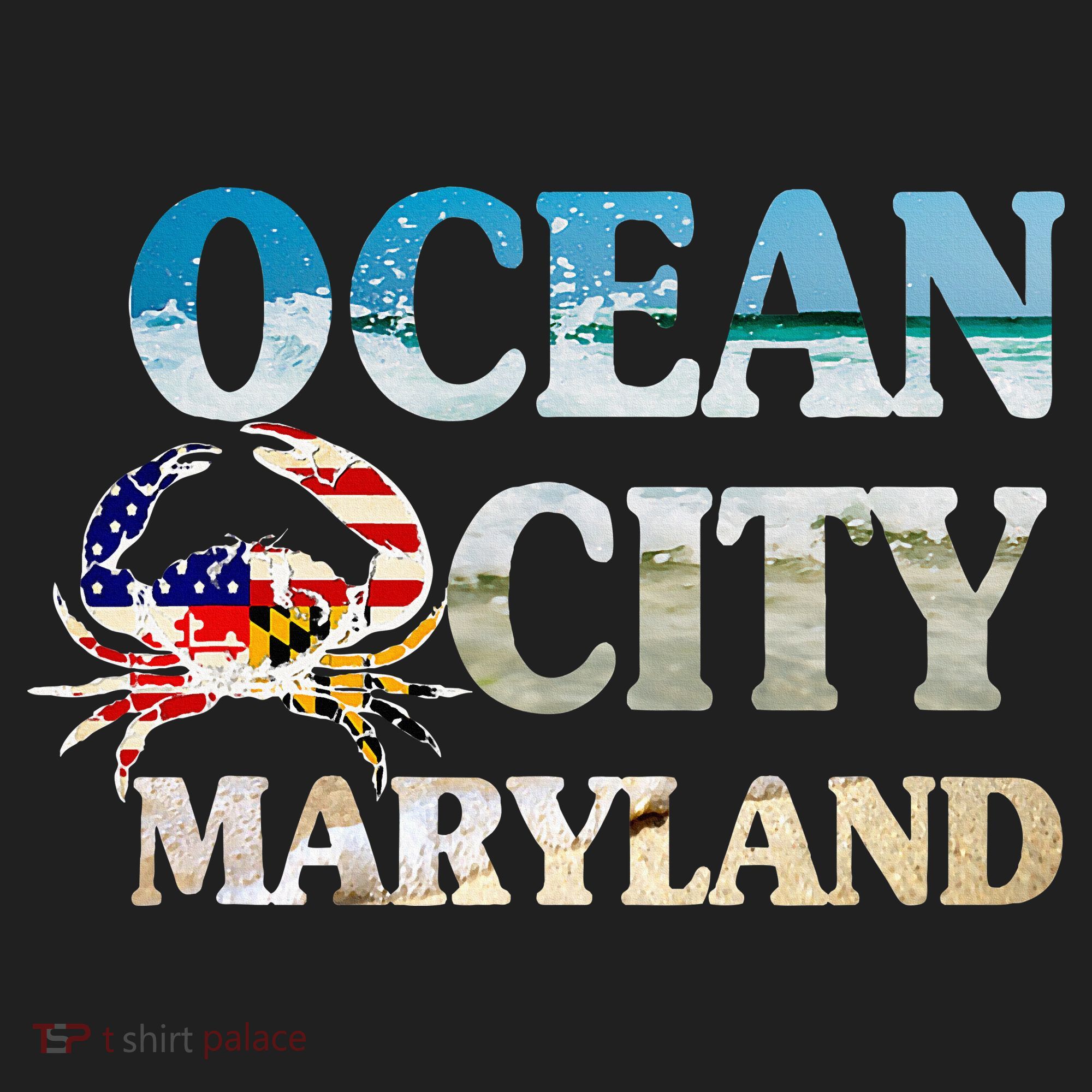 Ocean City Maryland Beach Vacation Golf Towel