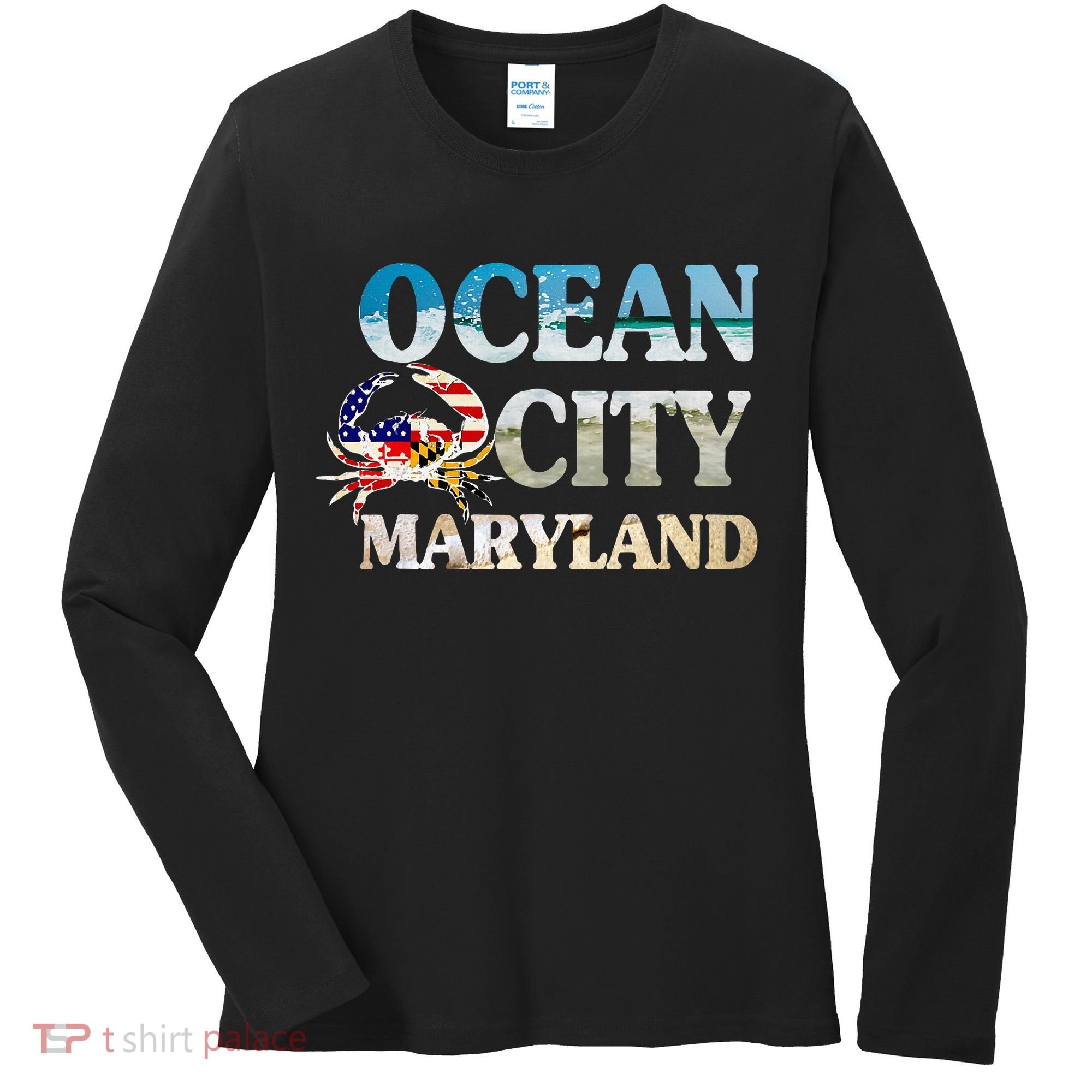 Ocean City Maryland Beach Vacation Women's Long Sleeve Shirt