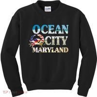 Ocean City Maryland Beach Vacation Kids Sweatshirt thumb 0