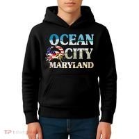 Ocean City Maryland Beach Vacation Kids Hoodie thumb 4