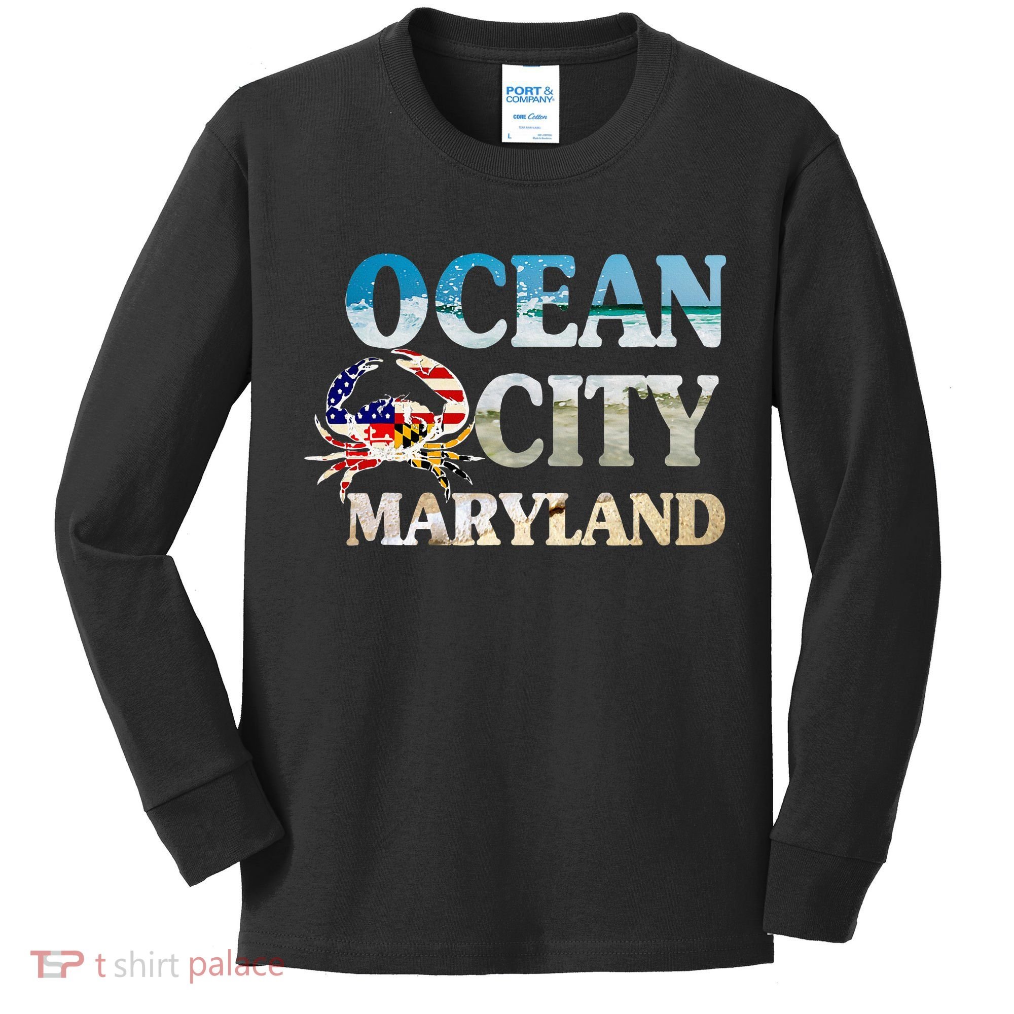 Ocean City Maryland Beach Vacation Kids Long Sleeve Shirt