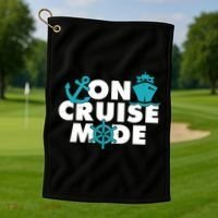 On Cruise Mode Golf Towel thumb 1
