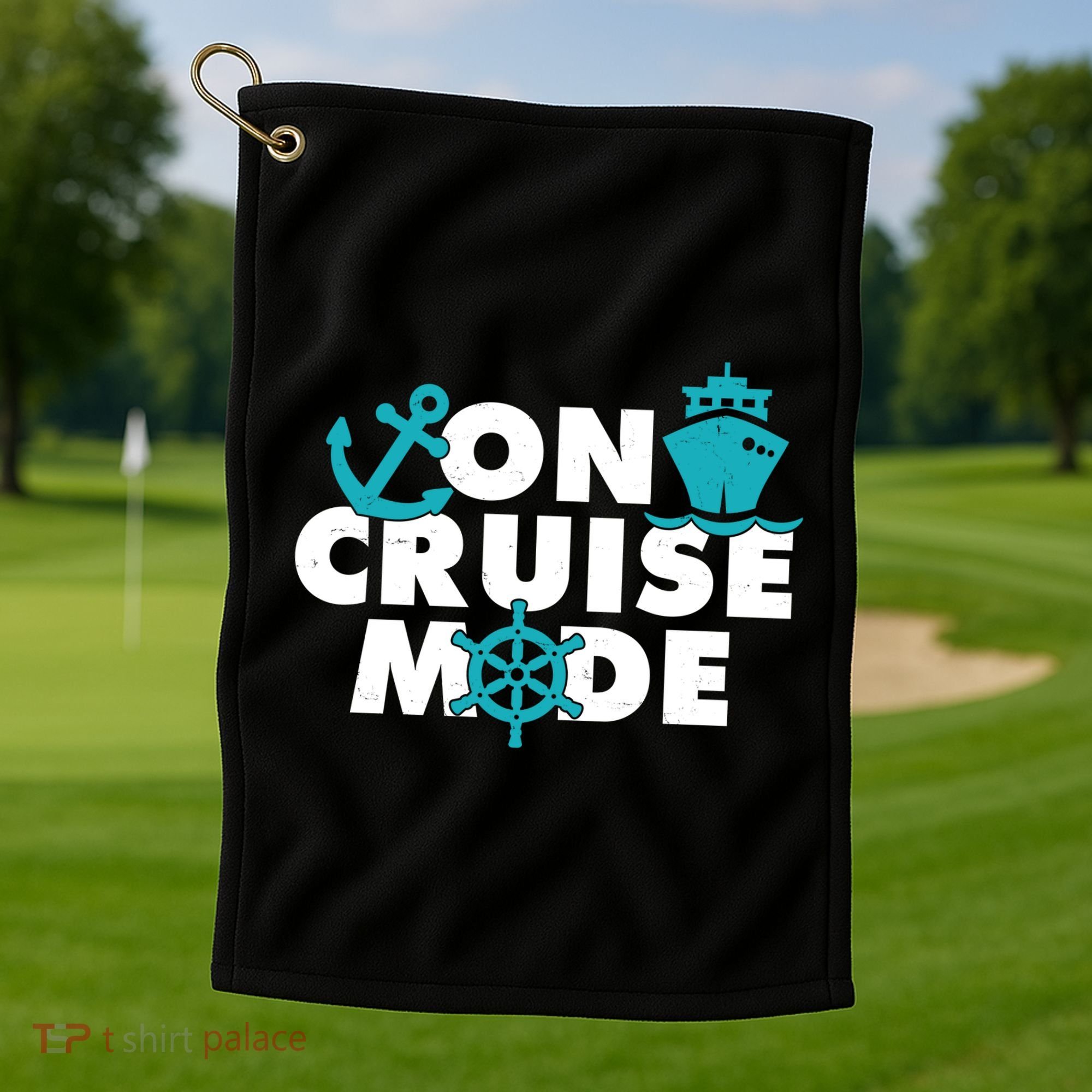 On Cruise Mode Golf Towel