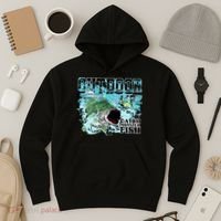 Outdoor Catch Monster Fish Large Mouth Hoodie thumb 3