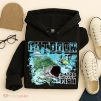 Outdoor Catch Monster Fish Large Mouth Hoodie thumb 4