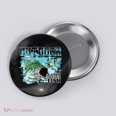 Outdoor Catch Monster Fish Large Mouth Button