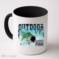 Outdoor Catch Monster Fish Large Mouth Coffee Mug thumb 0
