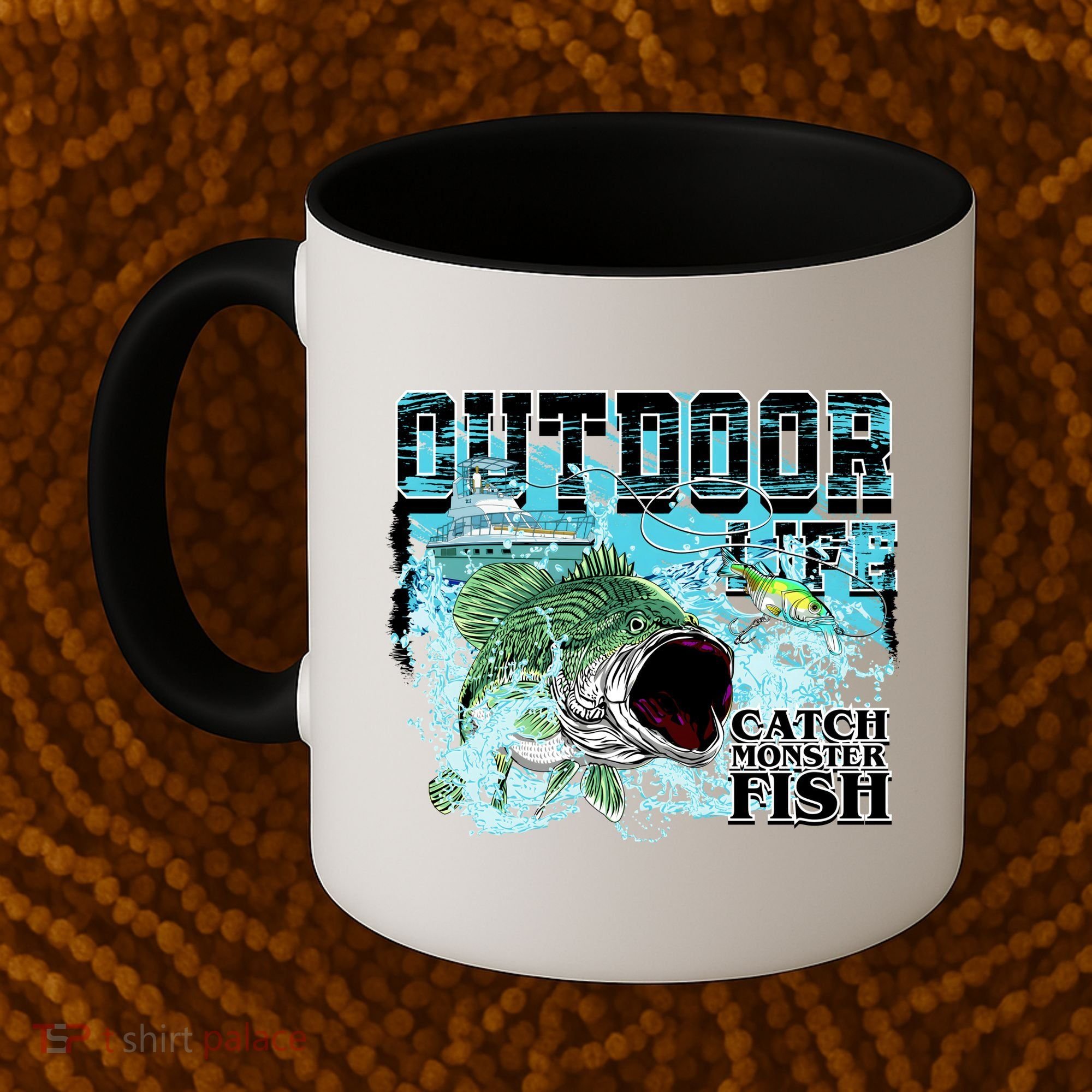 Outdoor Catch Monster Fish Large Mouth Coffee Mug