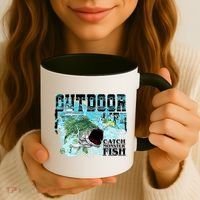 Outdoor Catch Monster Fish Large Mouth Coffee Mug thumb 3