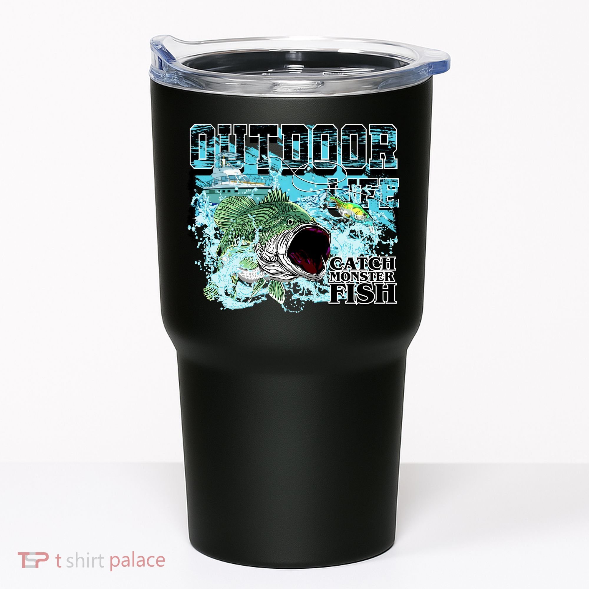 Outdoor Catch Monster Fish Large Mouth Tumbler