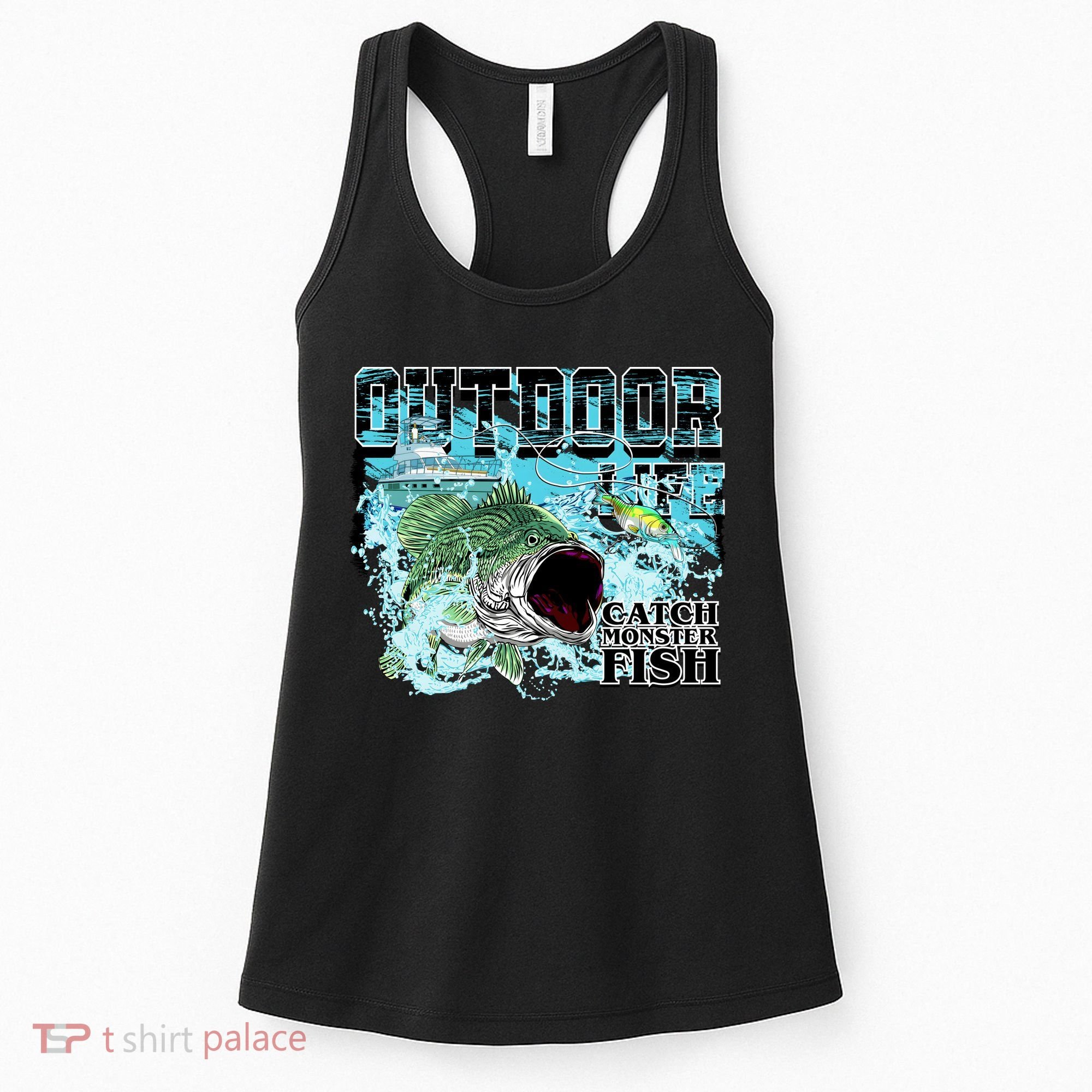 Outdoor Catch Monster Fish Large Mouth Women's Tank Top