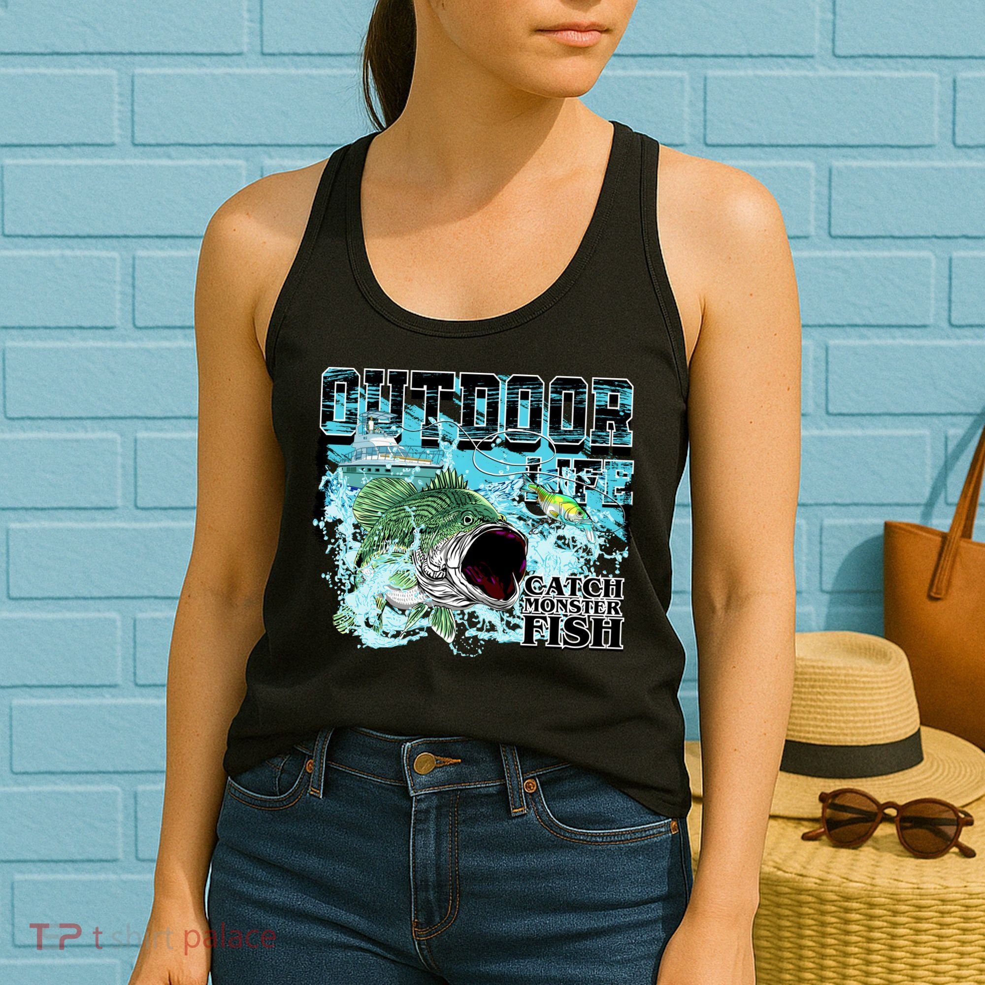 Outdoor Catch Monster Fish Large Mouth Women's Tank Top