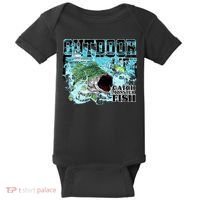 Outdoor Catch Monster Fish Large Mouth Baby Bodysuit thumb 0
