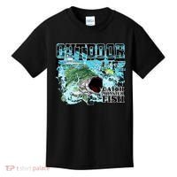 Outdoor Catch Monster Fish Large Mouth Kids T-Shirt thumb 0