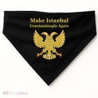 Orthodox Christian Make Istanbul Constantinople Again USA-Made Doggie Bandana thumb 0