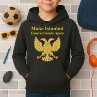 Orthodox Christian Make Istanbul Constantinople Again Kids Hoodie thumb 2