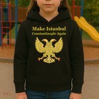 Orthodox Christian Make Istanbul Constantinople Again Kids Hoodie thumb 3