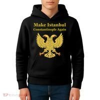 Orthodox Christian Make Istanbul Constantinople Again Kids Hoodie thumb 4