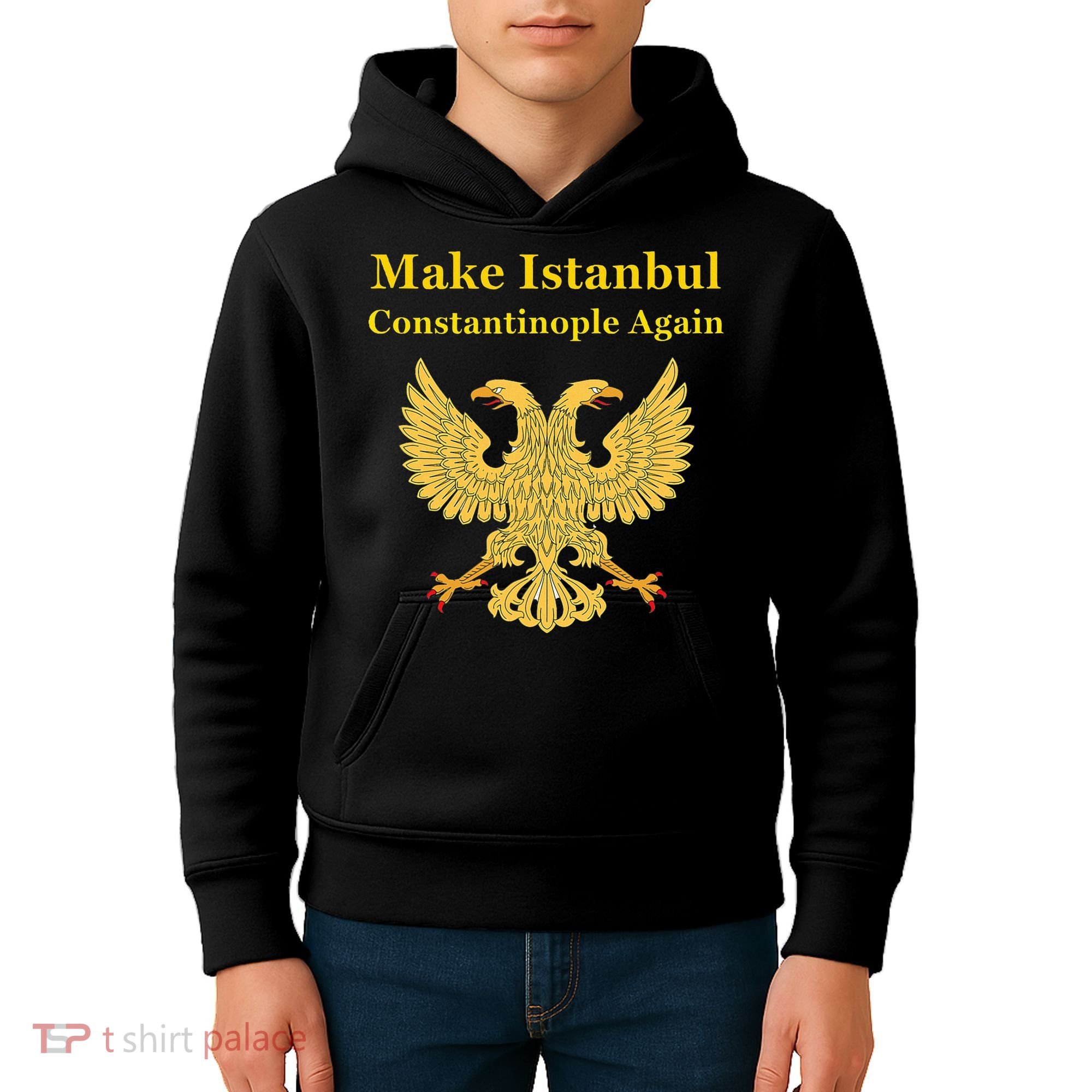 Orthodox Christian Make Istanbul Constantinople Again Kids Hoodie