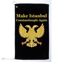 Orthodox Christian Make Istanbul Constantinople Again Golf Towel thumb 0