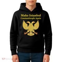 Orthodox Christian Make Istanbul Constantinople Again Kids Hoodie thumb 4