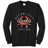 Ocean City Maryland Crab Tie Dye Summer Vacation Sweatshirt thumb 0