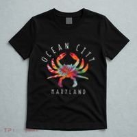 Ocean City Maryland Crab Tie Dye Summer Vacation T-Shirt thumb 5