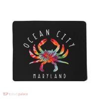 Ocean City Maryland Crab Tie Dye Summer Vacation Mousepad thumb 0