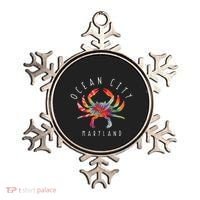 Ocean City Maryland Crab Tie Dye Summer Vacation Ornament thumb 0