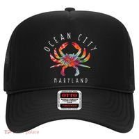 Ocean City Maryland Crab Tie Dye Summer Vacation Hat thumb 0