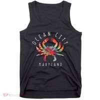 Ocean City Maryland Crab Tie Dye Summer Vacation Tank Top thumb 0