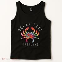 Ocean City Maryland Crab Tie Dye Summer Vacation Tank Top thumb 2