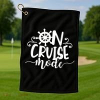 On Cruise Mode Golf Towel thumb 1
