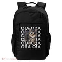 Oia Cat Meme I Wake Up Engage In Tomfoolery Oiia Cat Spinnin Backpack thumb 0