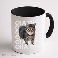 Oia Cat Meme I Wake Up Engage In Tomfoolery Oiia Cat Spinnin Coffee Mug thumb 1