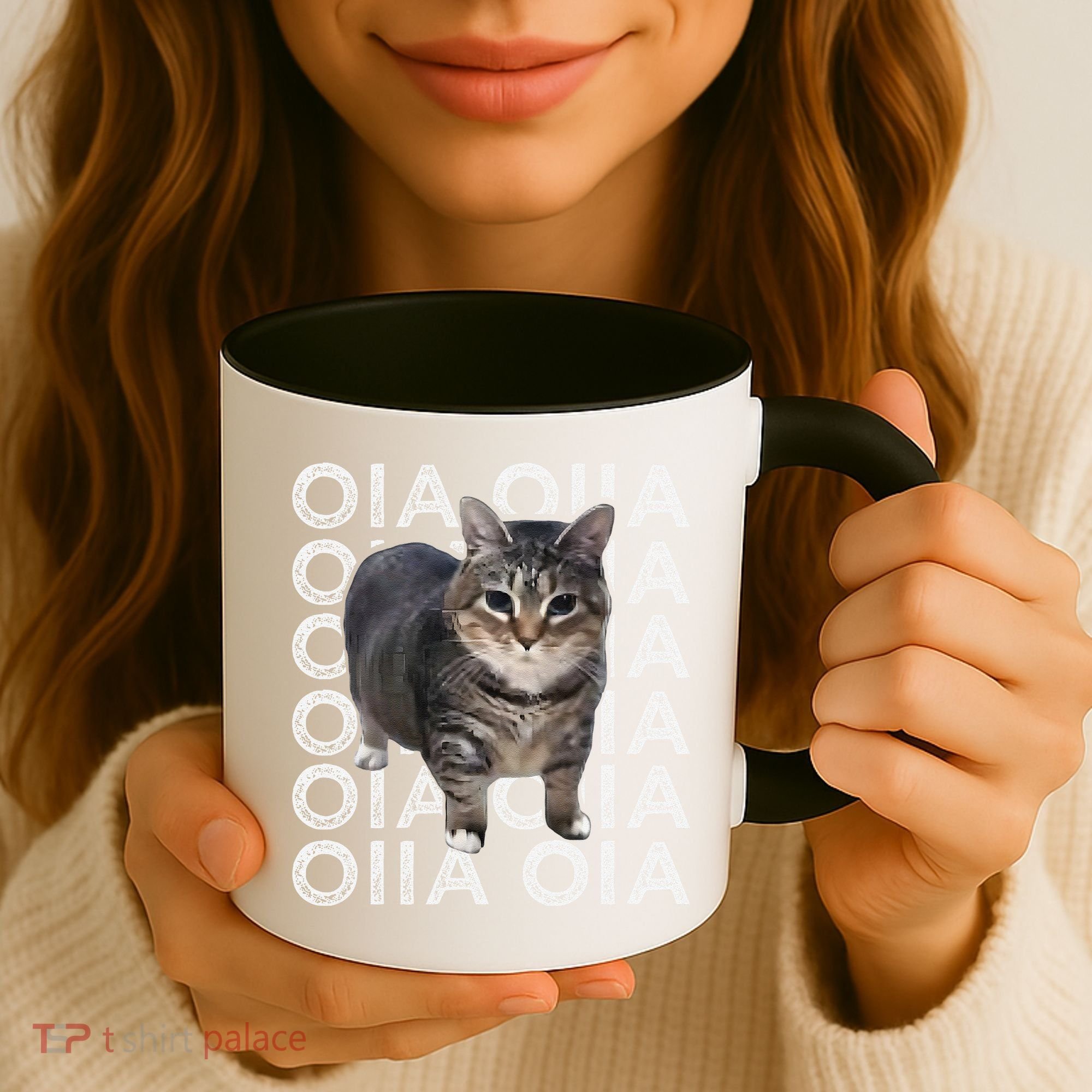 Oia Cat Meme I Wake Up Engage In Tomfoolery Oiia Cat Spinnin Coffee Mug