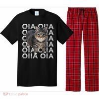 Oia Cat Meme I Wake Up Engage In Tomfoolery Oiia Cat Spinnin Pajama Set thumb 0