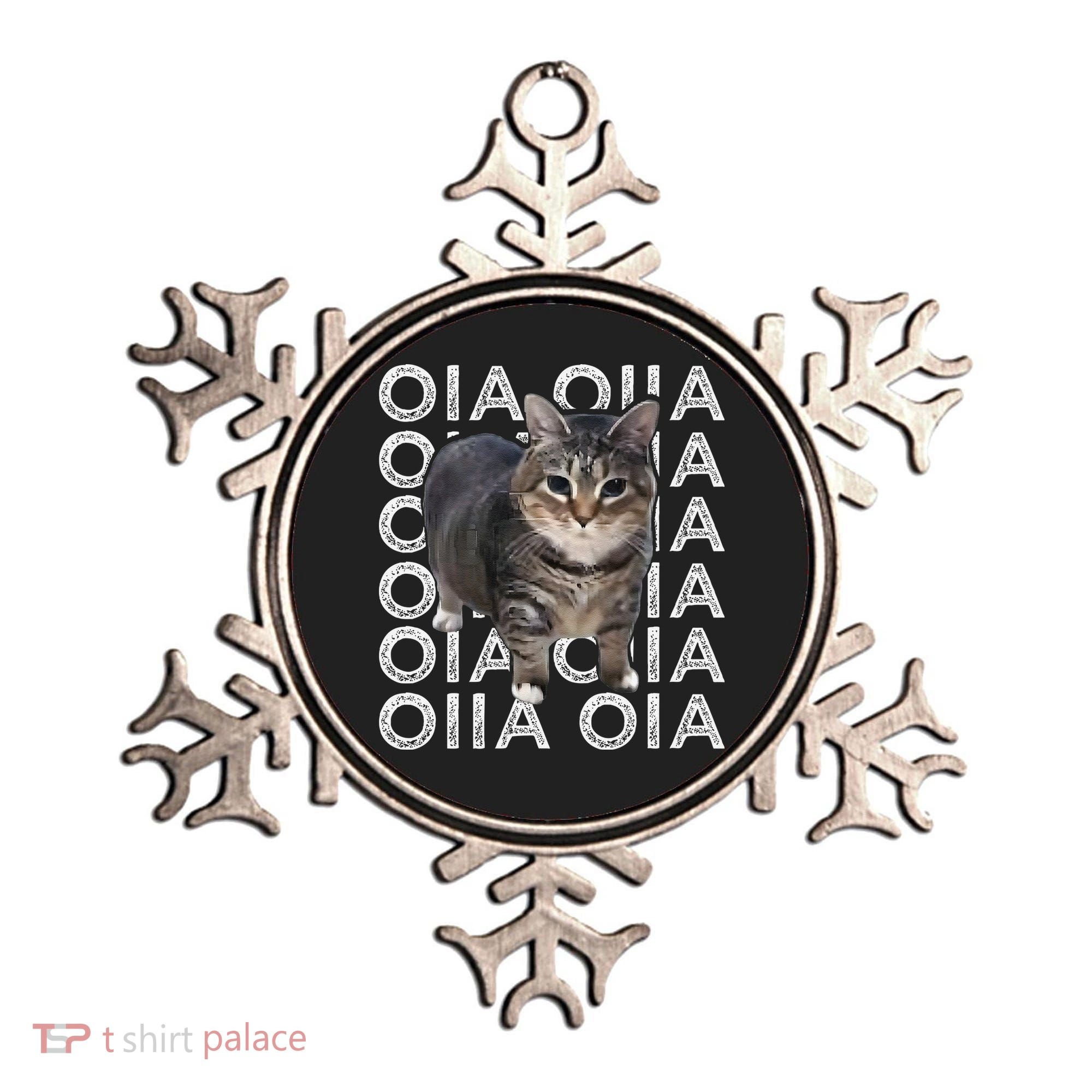 Oia Cat Meme I Wake Up Engage In Tomfoolery Oiia Cat Spinnin Ornament