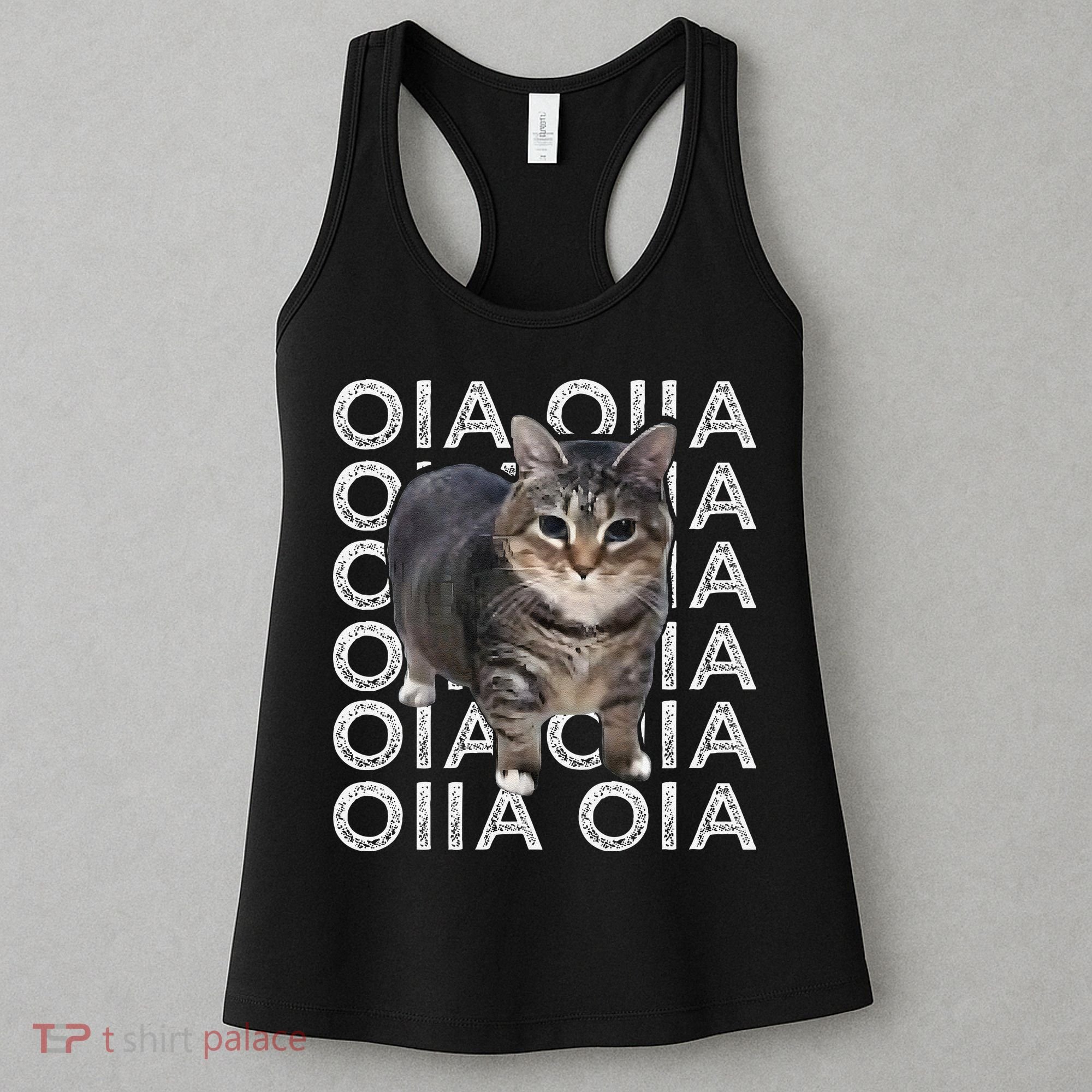 Oia Cat Meme I Wake Up Engage In Tomfoolery Oiia Cat Spinnin Women's Tank Top
