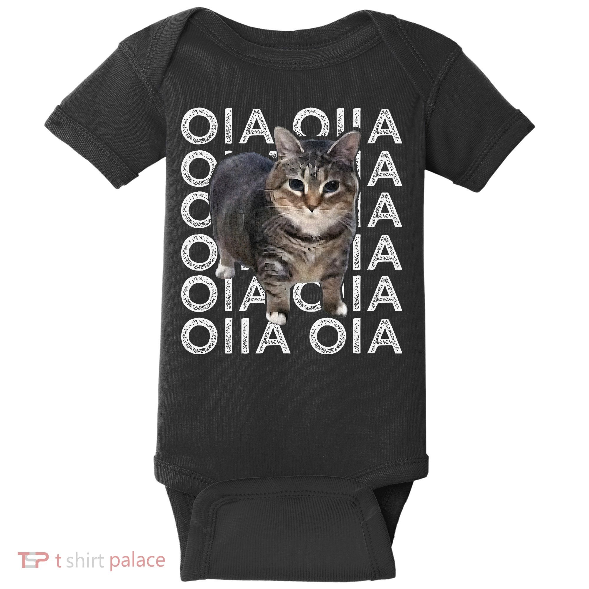 Oia Cat Meme I Wake Up Engage In Tomfoolery Oiia Cat Spinnin Baby Bodysuit