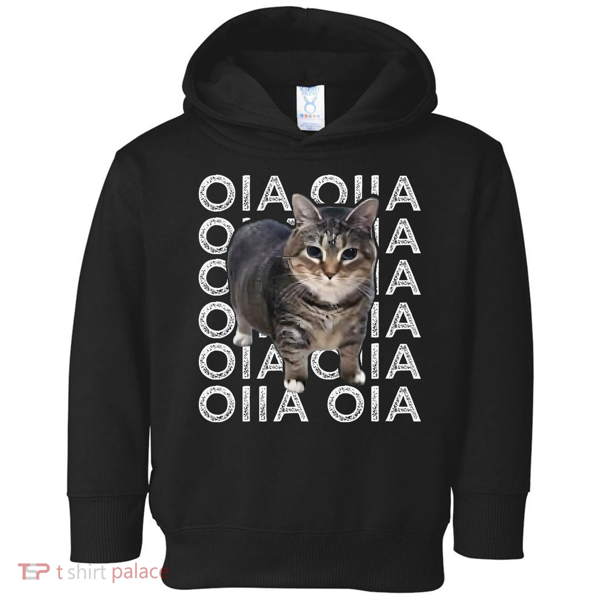 Oia Cat Meme I Wake Up Engage In Tomfoolery Oiia Cat Spinnin Toddler Hoodie