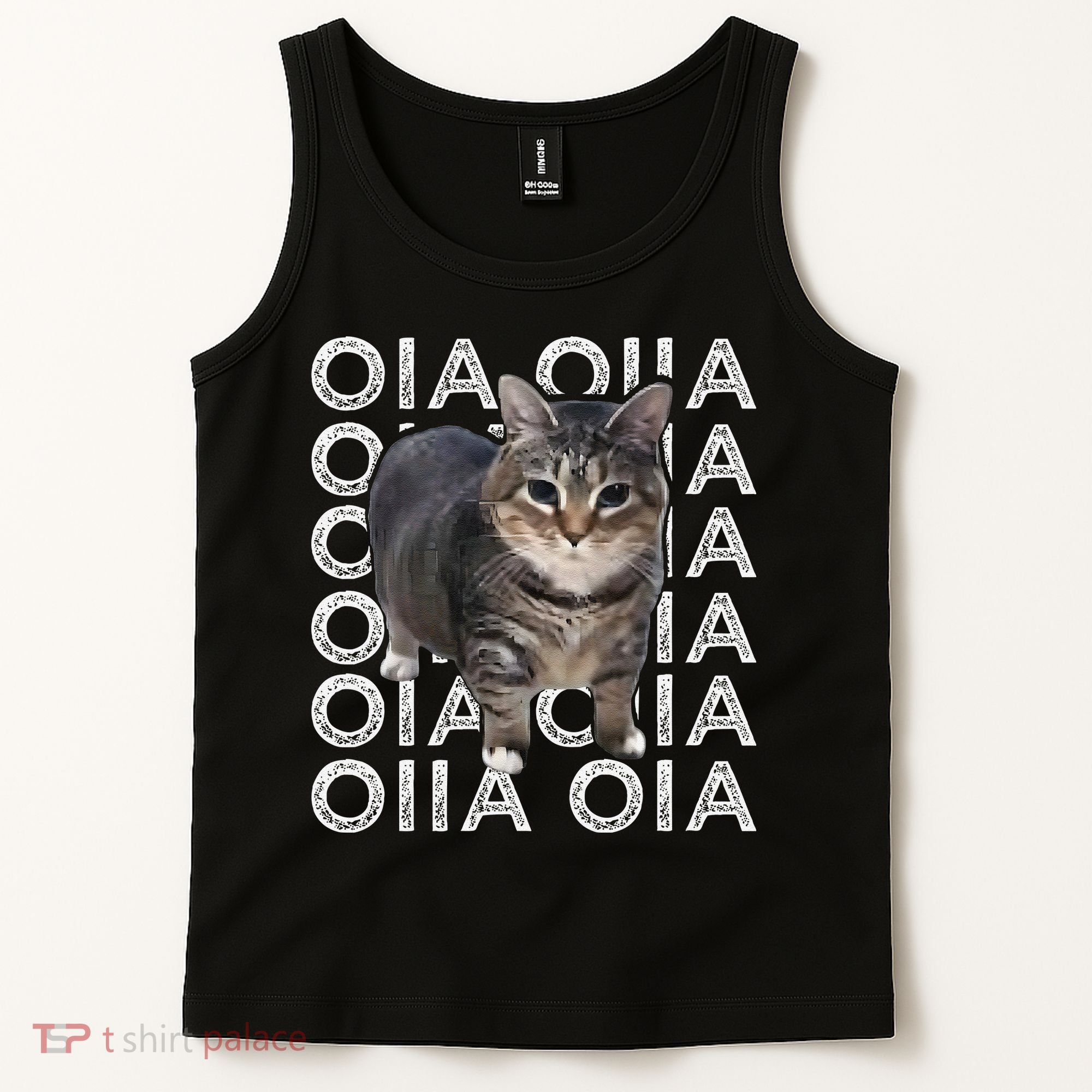 Oia Cat Meme I Wake Up Engage In Tomfoolery Oiia Cat Spinnin Tank Top