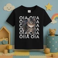 Oia Cat Meme I Wake Up Engage In Tomfoolery Oiia Cat Spinnin Toddler T-Shirt thumb 3