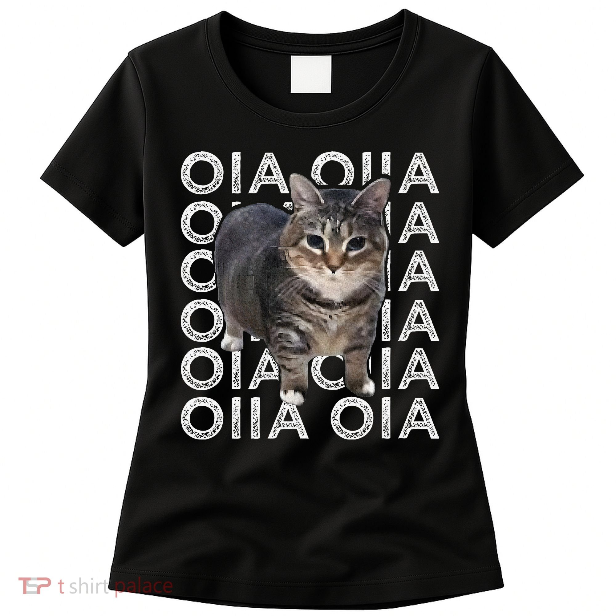 Oia Cat Meme I Wake Up Engage In Tomfoolery Oiia Cat Spinnin Women's T-Shirt
