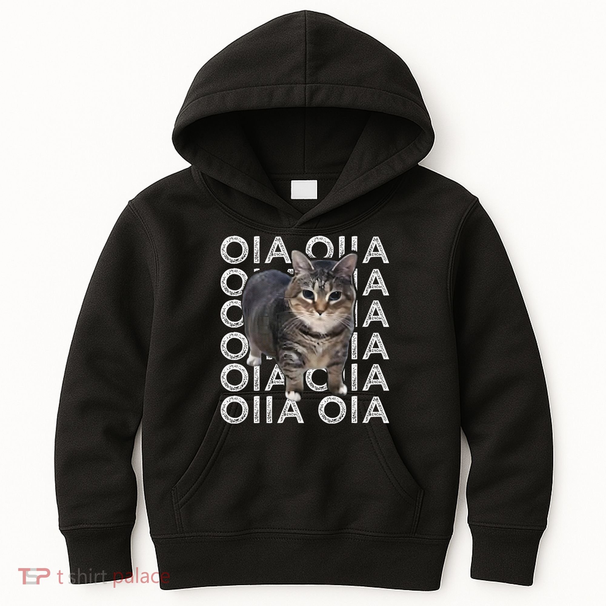 Oia Cat Meme I Wake Up Engage In Tomfoolery Oiia Cat Spinnin Kids Hoodie